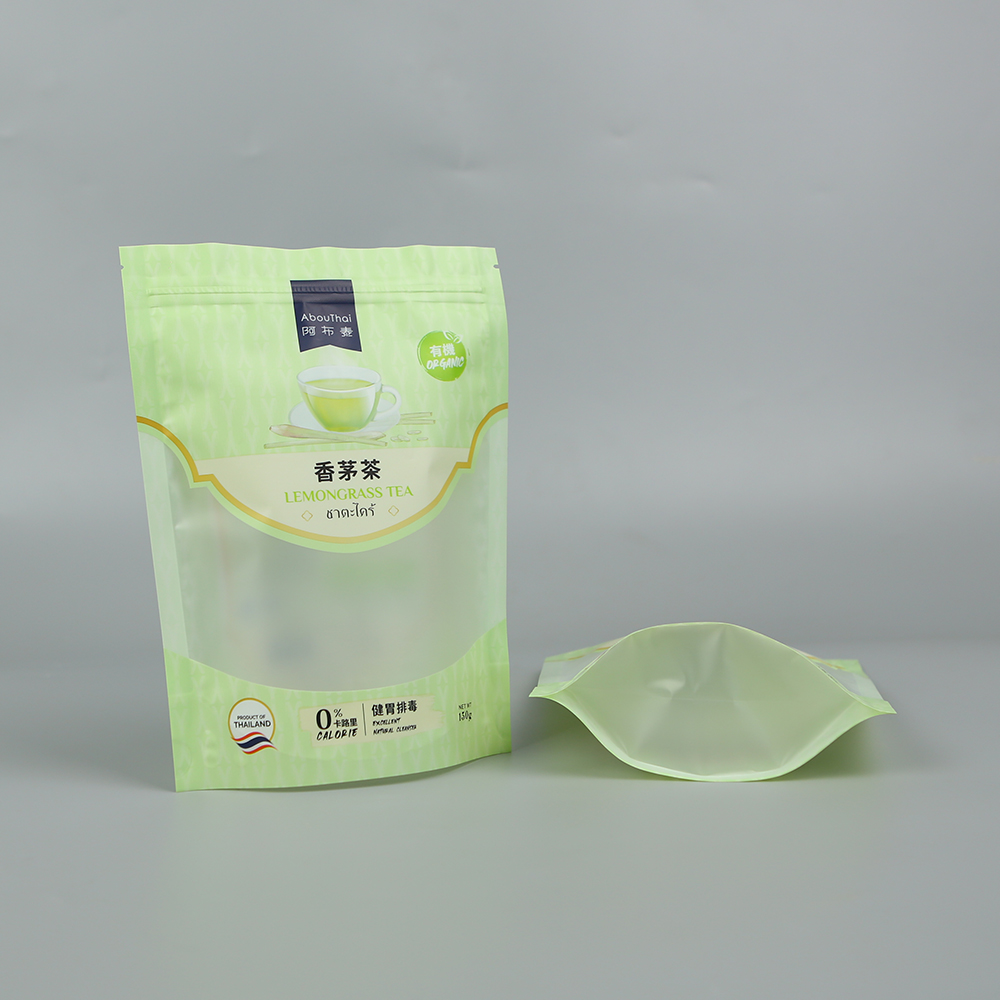 150g香茅茶+哑光塑料复合+自立拉链袋
