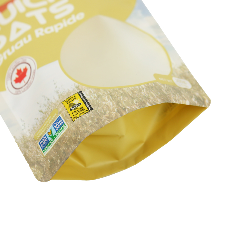 500g燕麦+哑光塑料复合+自立拉链袋
